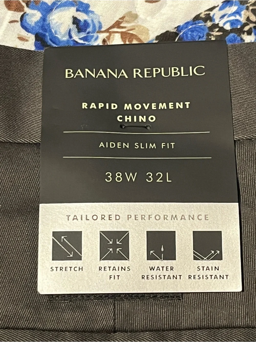Banana Republic Rapid Movement Chino Pants Mens 38/32 NWT
